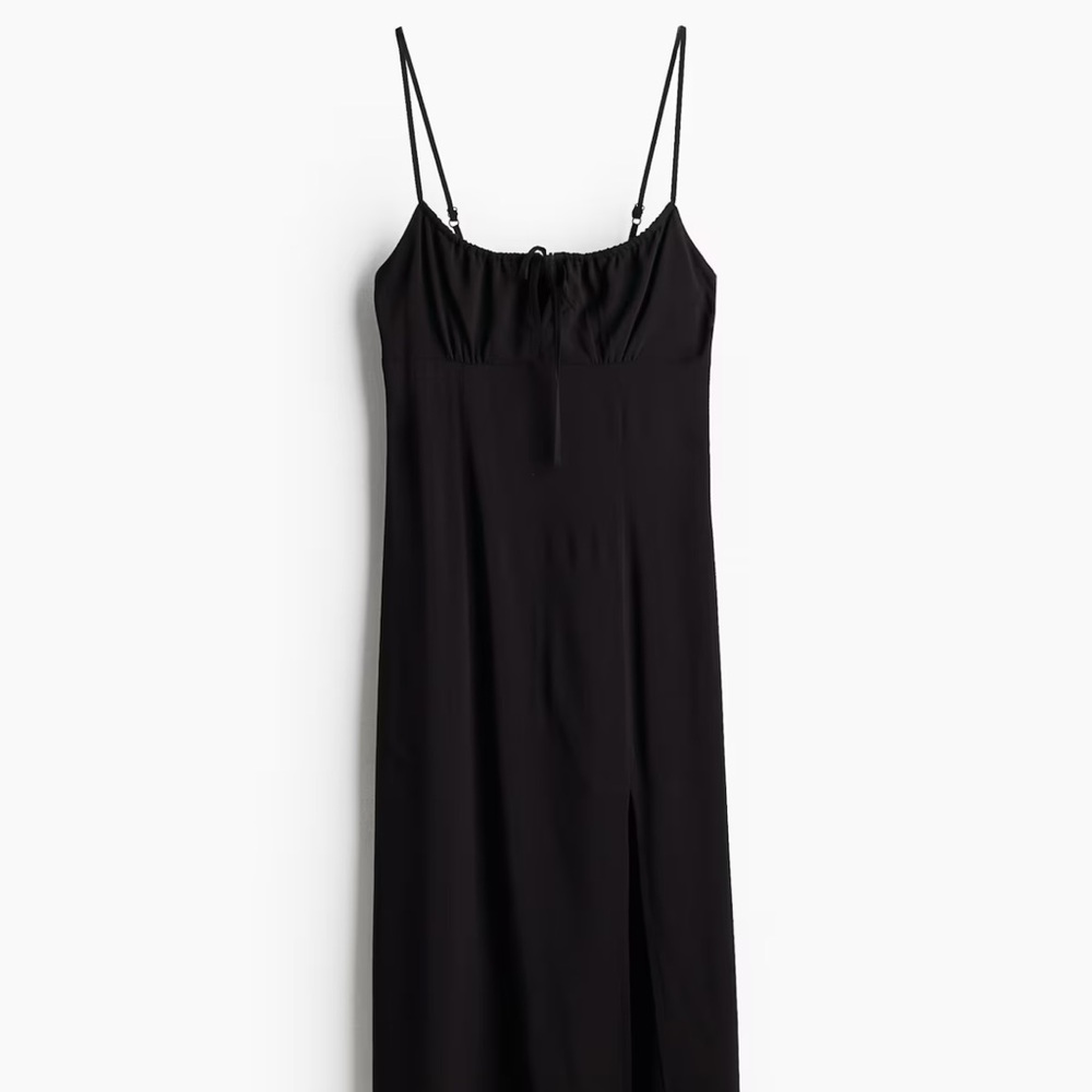 Black H&M milkmaid dress